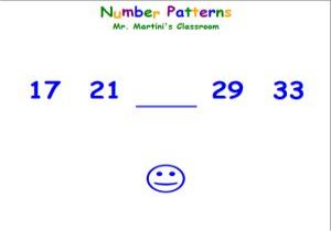 Math Number Pattern Game For Kids - Smiley Sequences