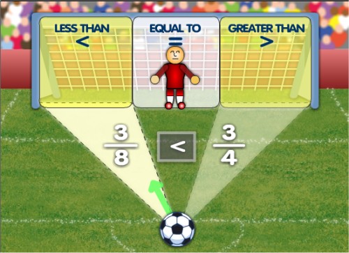 Fractions Games Online Comparing Shoot Out