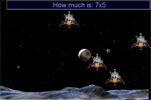 Multiplication game - apollo moon landers