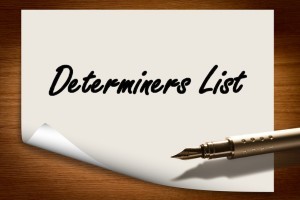 Determiners List in English