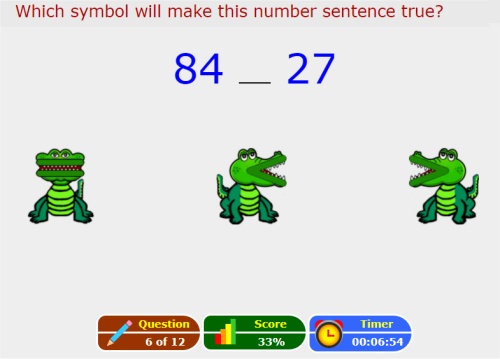 Online Comparing Numbers Activities Game Up To 100