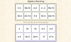 Algebra matching