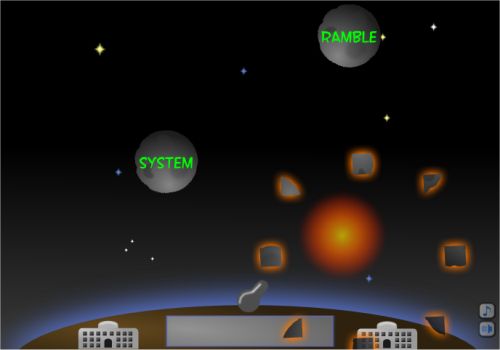 typing game shooting asteroids