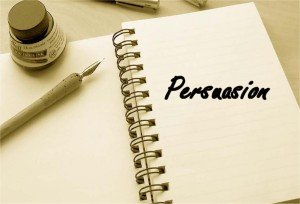 Writing for persuasive purpose.
